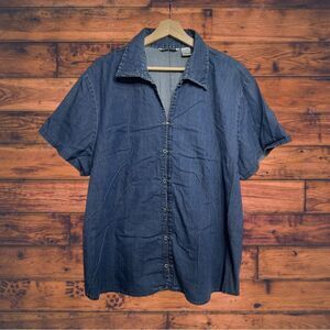 5‎ for $25🔥Quizz Woman VTG Denim Button Front Denim Shirt Size 20